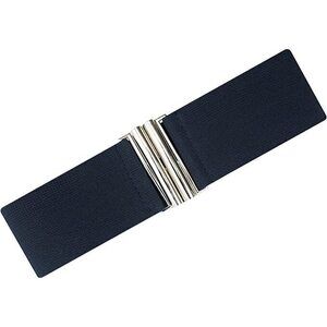 Elasticated Stretch Wide Nurse Belt 1950's Retro Vintage Waist Cincher - Navy🖤